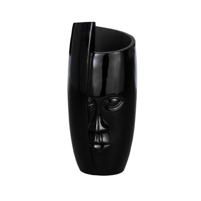 Ваза напольная декоративная Tsu черного цвета