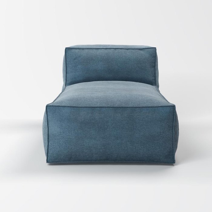 Лежак Flat темно-синего цвета - купить Бескаркасная мебель по цене 30625.0