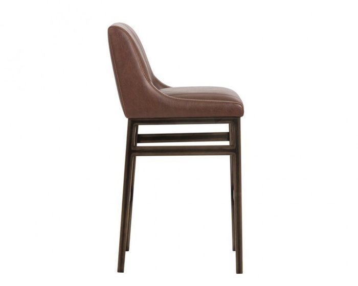 Стул полубарный Boston коричневого цвета - лучшие Барные стулья в INMYROOM