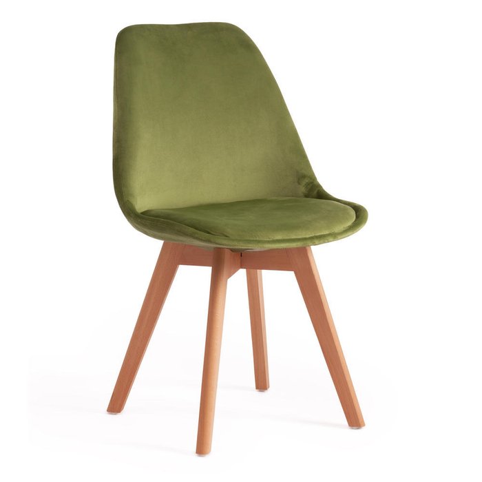 Набор из четырех стульев Tulip зеленого цвета