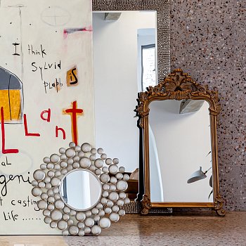 Настенное зеркало Полонез с золотой патиной - купить Настенные зеркала по цене 22000.0