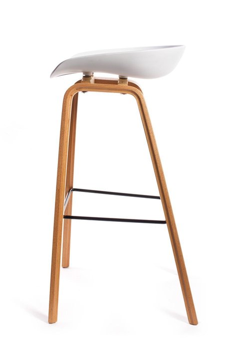 Барный стул Quadro белого цвета - купить Барные стулья по цене 10990.0