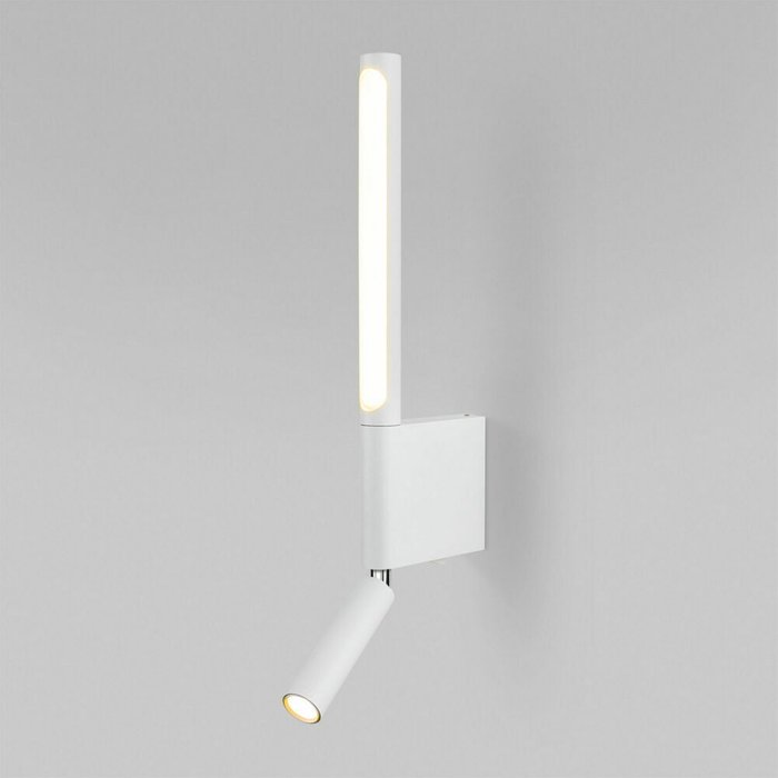 Настенный светодиодный светильник Sarca белого цвета - купить Бра и настенные светильники по цене 10200.0