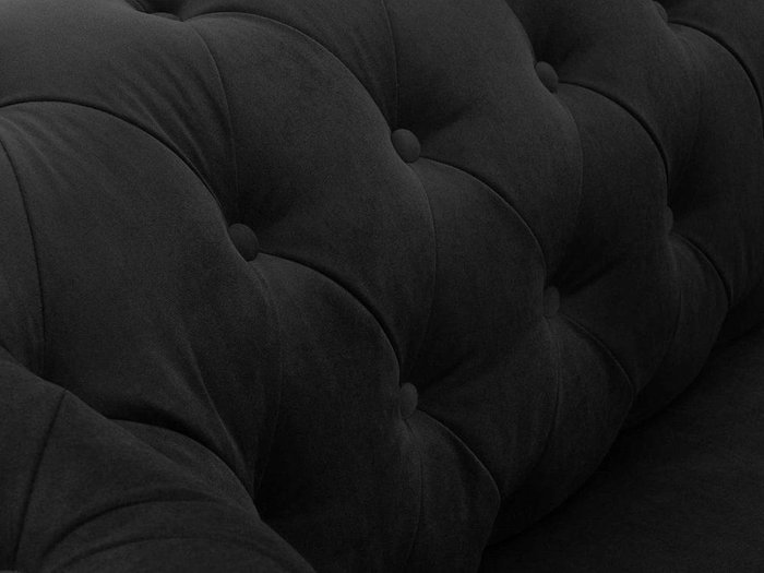 Диван Chesterfield черного цвета - лучшие Прямые диваны в INMYROOM