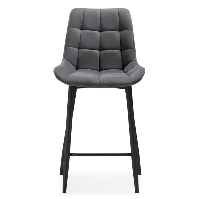 Стул полубарный Алст темно-серого цвета - купить Барные стулья по цене 6550.0