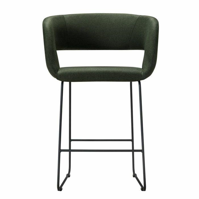 Полубарный стул Hugs темно-зеленого цвета - купить Барные стулья по цене 10760.0