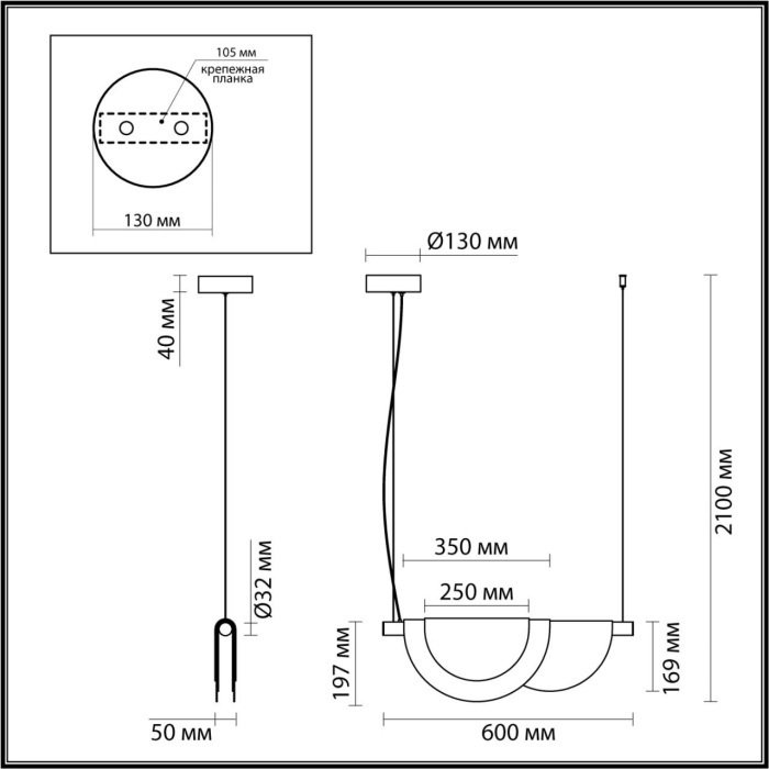 Подвесной светильник LED Odeon Light Colle 4358/20L - купить Подвесные светильники по цене 6500