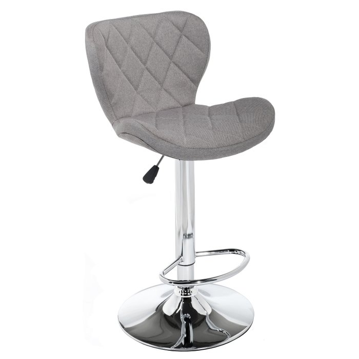 Барный стул Porch grey fabric с обивкой серого цвета Барный стул Porch grey fabric с обивкой серого цвета