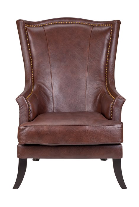 Дизайнерское кресло Chester leather коричневого цвета