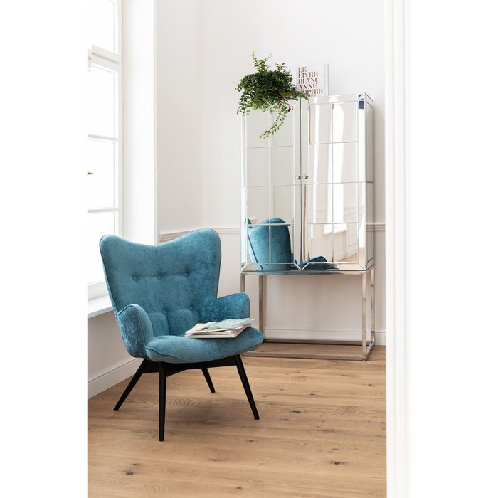 Кресло Vicky голубого цвета - лучшие Интерьерные кресла в INMYROOM