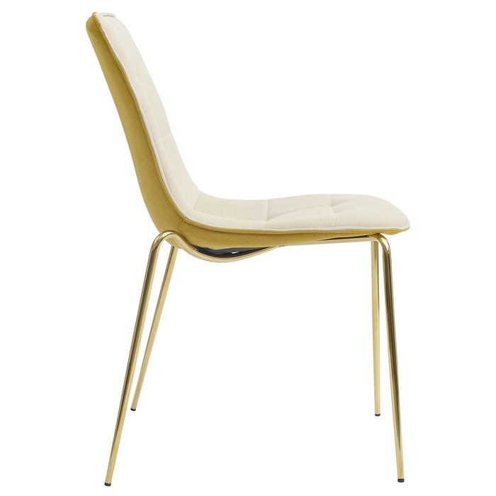 Стул Helene желто-кремового цвета - лучшие Обеденные стулья в INMYROOM