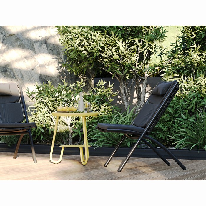 Садовое кресло Hakon черного цвета - купить Садовые кресла по цене 27900.0