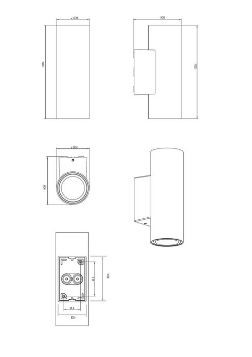 Фасадный светильник Arte Lamp TORCULAR A1807AL-2BK - лучшие Настенные уличные светильники в INMYROOM