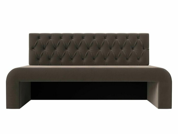 Прямой диван Кармен Люкс коричневого цвета - купить Прямые диваны по цене 27999.0