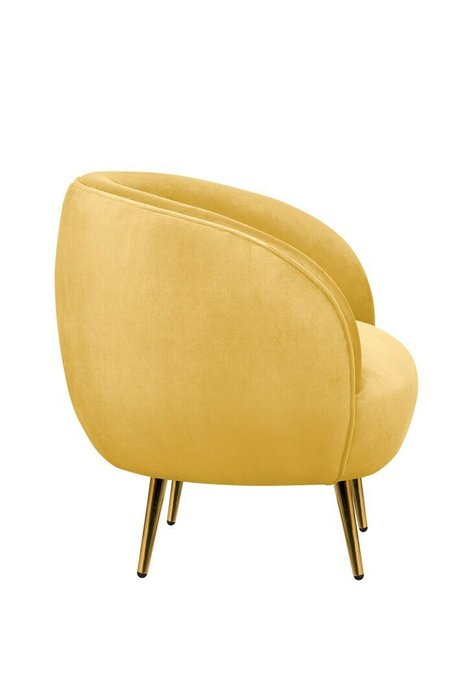 Кресло Benee желтого цвета - лучшие Интерьерные кресла в INMYROOM
