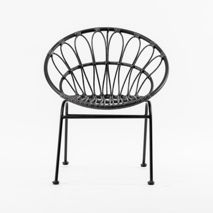 Стул садовый Менорка черного цвета - купить Садовые стулья по цене 4990.0