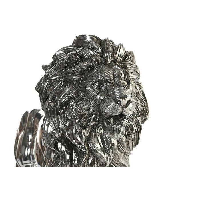 Декоративная фигура Серебристый Лев современный 55,5 x 17,5 x 38,5 cm - лучшие Фигуры и статуэтки в INMYROOM