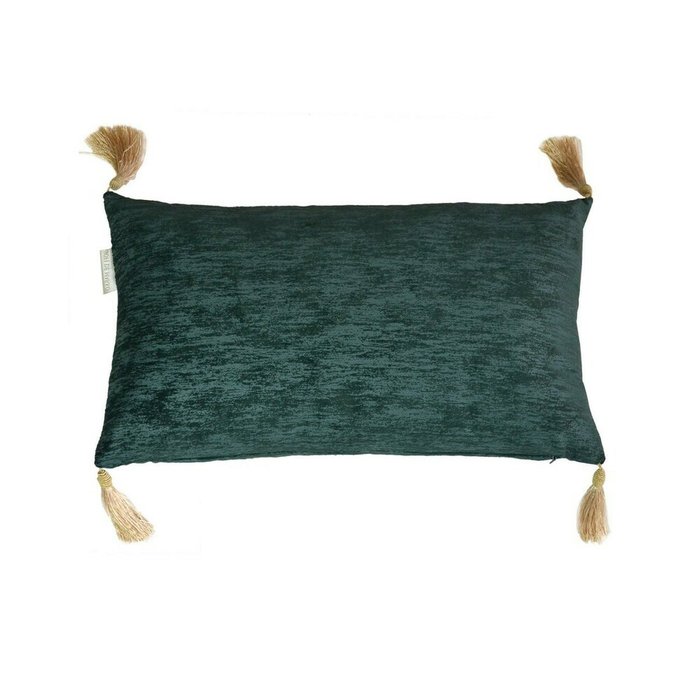 Наволочка Эстер 30х50 темно-зеленого цвета - купить Чехлы для подушек по цене 707.0