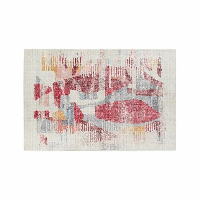Ковер из полиэстера 160x250 бежево-розового цвета