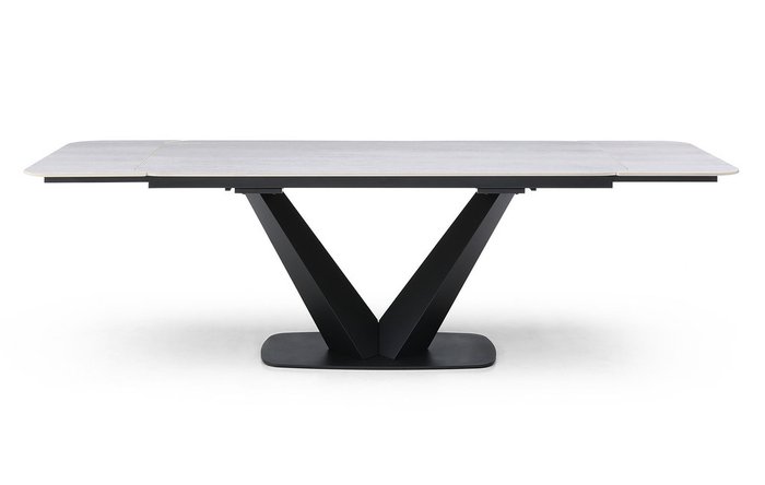 Раскладной обеденный стол  Virginia серого цвета - лучшие Обеденные столы в INMYROOM
