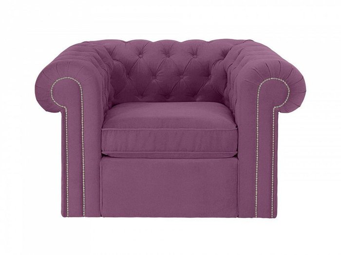 Кресло Chesterfield пурпурного цвета