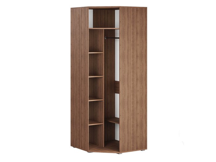 Шкаф угловой Ливорно коричневого цвета - купить Шкафы распашные по цене 25213.0