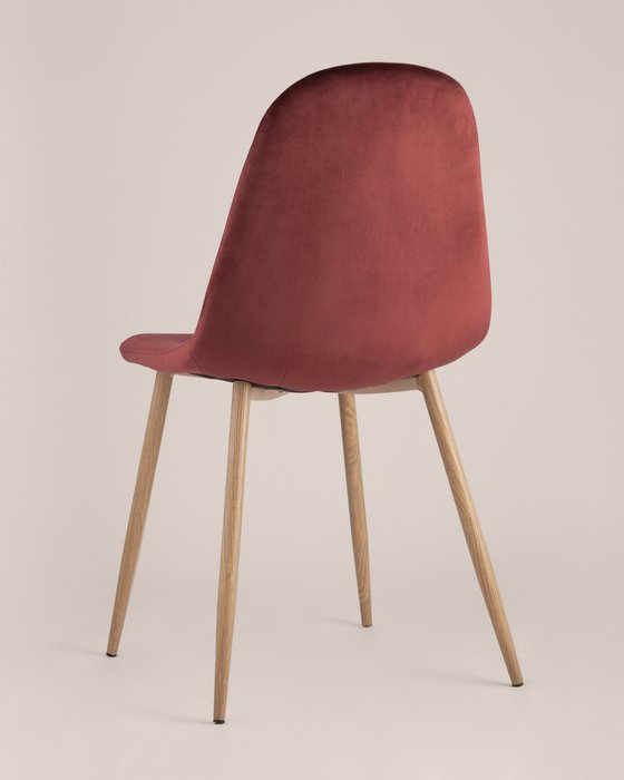 Стул Валенсия бордового цвета - лучшие Обеденные стулья в INMYROOM