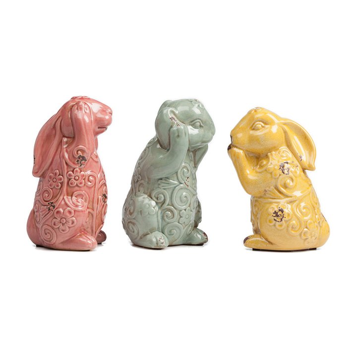 Набор из 3 декоративных Кроликов - купить Фигуры и статуэтки по цене 6000.0
