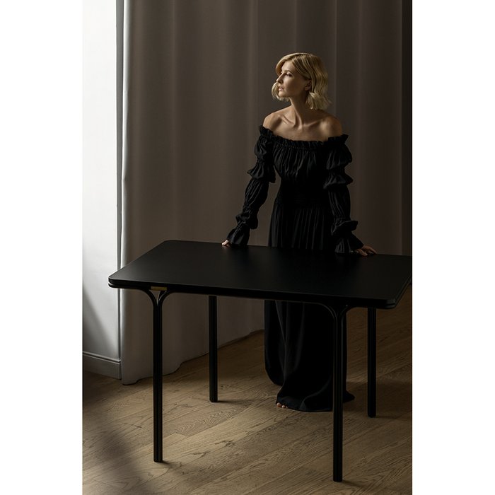 Стол обеденный Ror черного цвета - лучшие Обеденные столы в INMYROOM