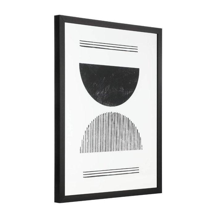 Картина Roberval серо-белого цвета