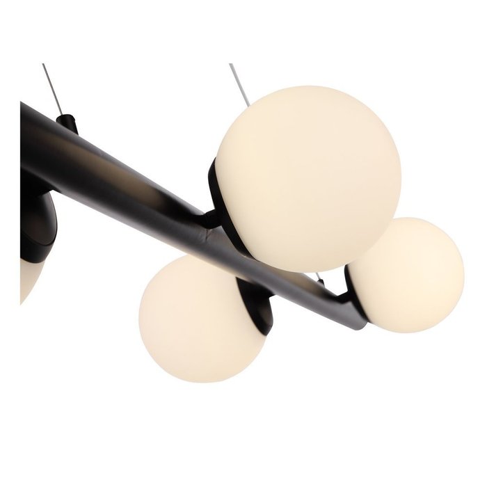 Подвесная светодиодная люстра Donolo с белыми плафонами - лучшие Подвесные люстры в INMYROOM