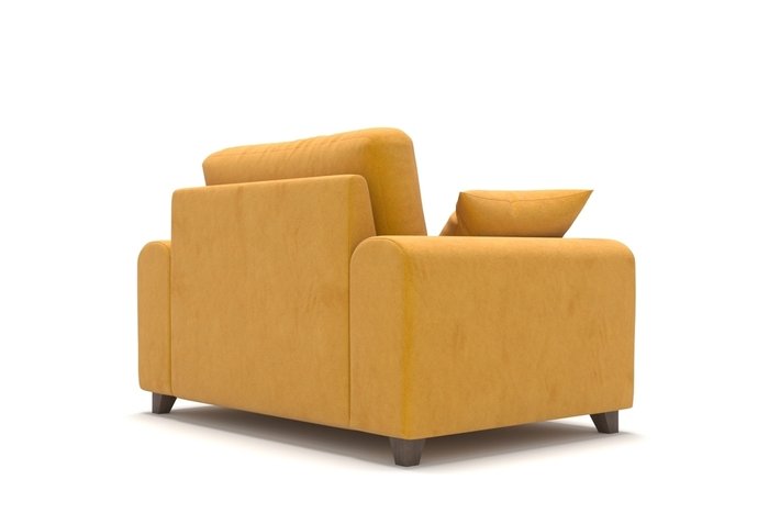 Широкое кресло Vittorio MT желтое - лучшие Интерьерные кресла в INMYROOM