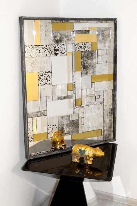 Настенное зеркало Fabrizio gold - лучшие Настенные зеркала в INMYROOM