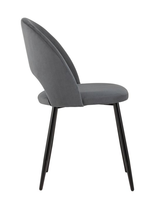 Стул Софи велюр тёмно-серого цвета - лучшие Обеденные стулья в INMYROOM