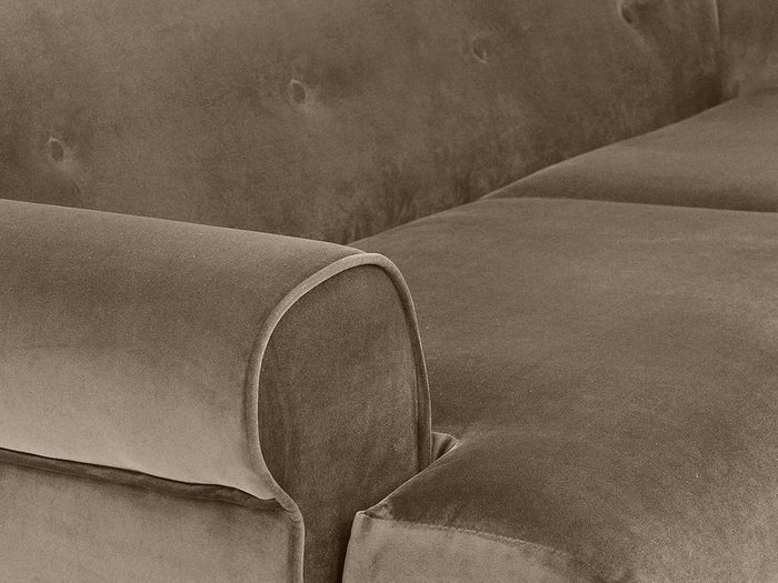 Диван Italia коричневого цвета - лучшие Прямые диваны в INMYROOM