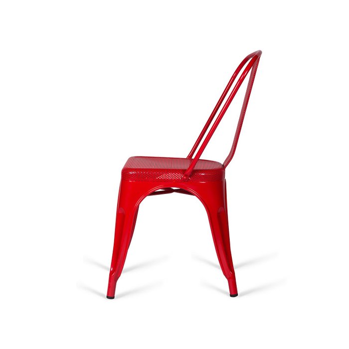 Стул Tolix Marais PP красного цвета - лучшие Обеденные стулья в INMYROOM