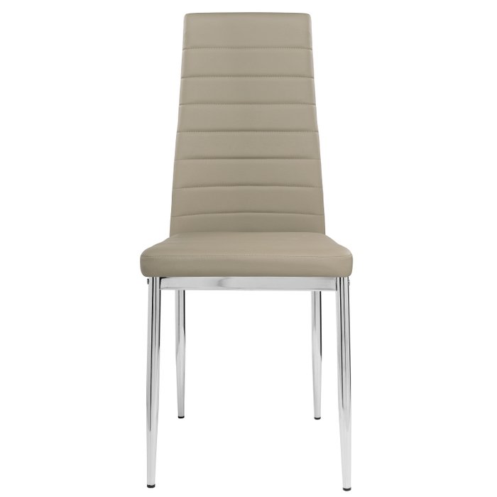 Стул бежевого цвета с металлическим каркасом  - лучшие Обеденные стулья в INMYROOM