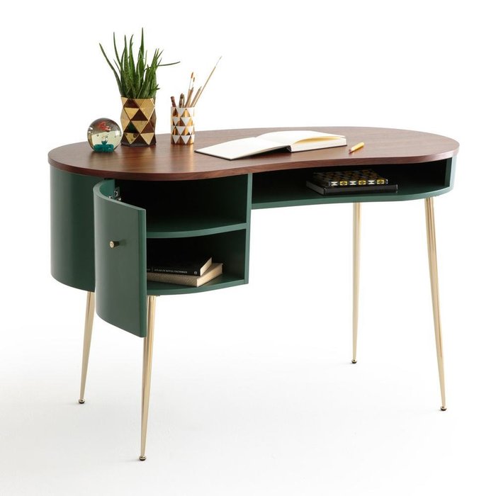 Письменный стол Topim в форме фасоли зеленого цвета - купить Письменные столы по цене 68314.0