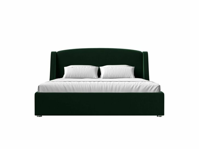 Кровать Лотос 180х200 темно-зеленого цвета с подъемным механизмом - купить Кровати для спальни по цене 84999.0