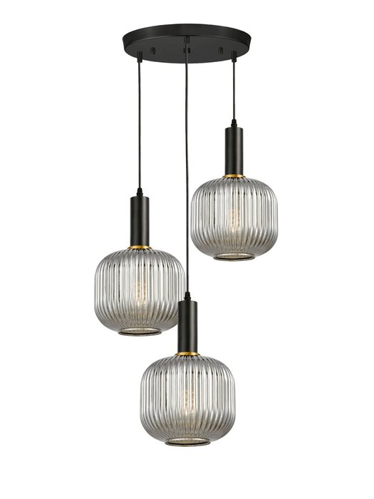 Подвесной светильник Lumina Deco Gato LDP 1217-3 GY+BK