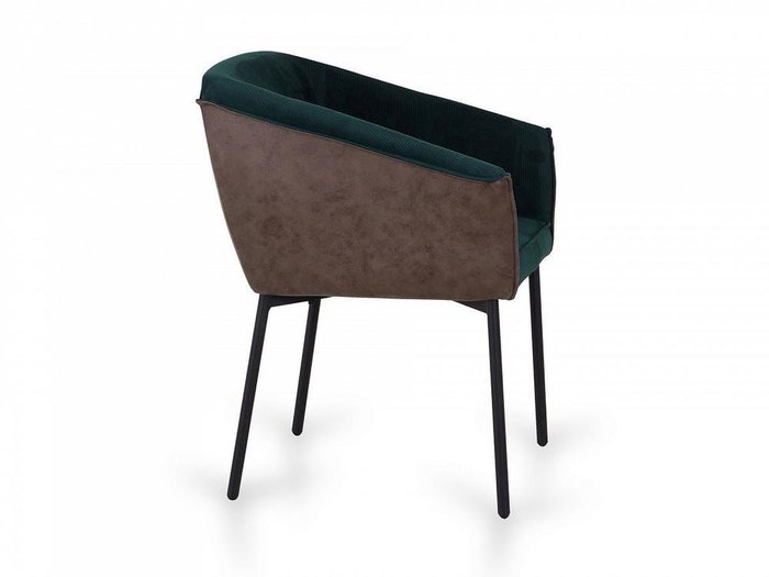 Стул Nils коричнево-зеленого цвета - лучшие Обеденные стулья в INMYROOM