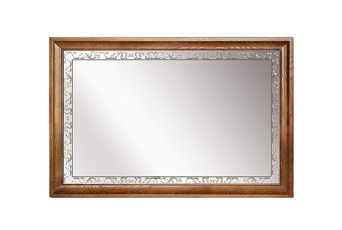 Зеркало настенное Соната коричневого цвета
