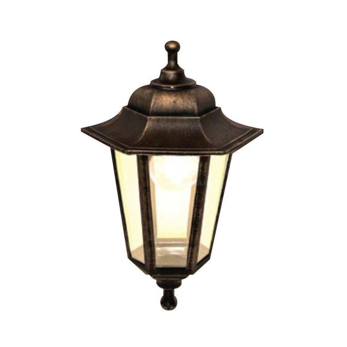 Уличный подвесной светильник Адель коричневого цвета