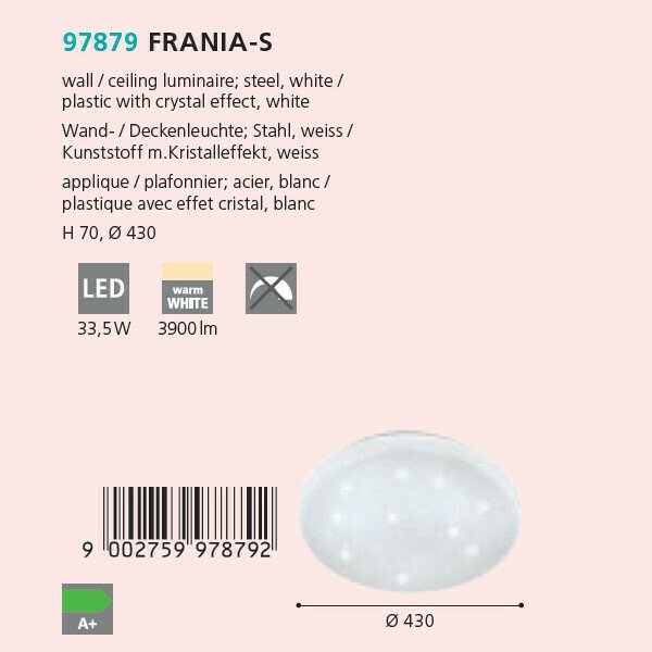 Светильник потолочный Eglo Frania-S 97879 - лучшие Подвесные светильники в INMYROOM