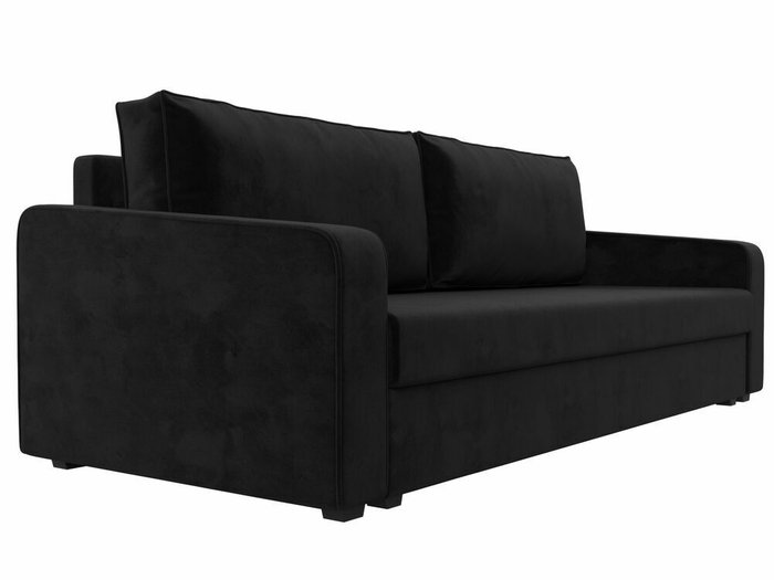 Диван-кровать Лига 009 черного цвета - лучшие Прямые диваны в INMYROOM