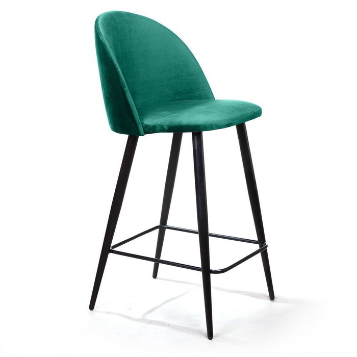 Cтул полубарный Thomas зеленого цвета - лучшие Барные стулья в INMYROOM