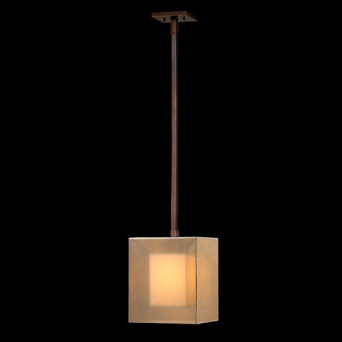 Подвесной светильник Fine Art Lamps QUADRALLI с абажуром из ткани цвета слоновой кости