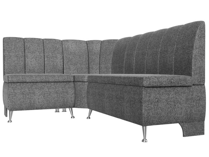 Кухонный угловой диван Кантри серого цвета левый угол - лучшие Угловые диваны в INMYROOM