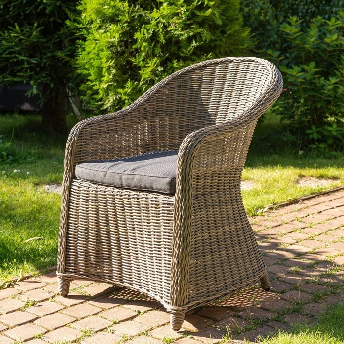 Садовое кресло Formentera серо-коричневого цвета - купить Садовые кресла по цене 21237.0