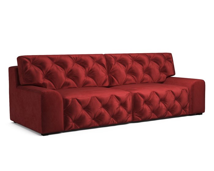 Прямой диван-кровать Милан красного цвета - купить Прямые диваны по цене 43890.0